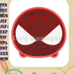 Tsum Tsum Spiderman Applique Embroidery Design - Instant Download