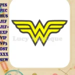 Wonder Woman Applique Embroidery Design - Instant Download