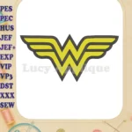 Wonder Woman Fill Machine Embroidery Design - Instant Download