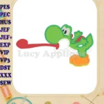 Yoshi Super Mario Applique Design 01 - Instant Download