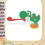 Yoshi Super Mario Fill Embroidery Design 01 - Instant Download