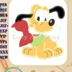 Baby Pluto Applique Design 01 - Instant Download
