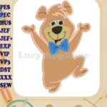 Boo Boo Yogi Bear Applique Design 02 - Instant Download