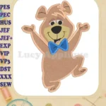 Boo Boo Yogi Bear Fill Embroidery Design 02 - Instant Download