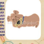 Boo Boo Yogi Bear Fill Embroidery Design 03 - Instant Download