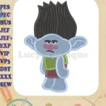 Branch Trolls Fill Machine 03 Embroidery Design - Instant Download