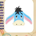 Eeyore Applique Embroidery Design - Instant Download