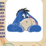 Eeyore Winnie the Pooh Fill Embroidery Design - Instant Download