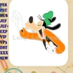 Goofy Applique Design - Instant Download