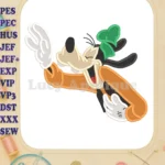 Goofy Fill Embroidery Design - Instant Download