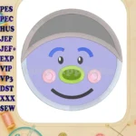 Guy Diamond Trolls Applique Machine Design - Instant Download