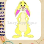Rabbit Winnie the Pooh Applique Design 02 - Instant Download