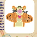 Tigger Winnie the Pooh Fill Machine Embroidery Design - Instant Download