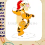 Tigger Winter Winnie the Pooh Applique Design - Instant Download