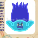 Trolls Branch Fill Machine Embroidery Design - Instant Download