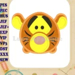 Tsum Tsum Tigger Applique Embroidery Design - Instant Download