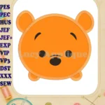 Tsum Tsum Winnie The Pooh Applique Embroidery Design - Instant Download