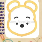 Winnie the Pooh 01 Applique Embroidery Design - Instant Download