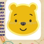 Winnie the Pooh 02 Applique Embroidery Design - Instant Download