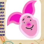 Winnie the Pooh Piglet 03 Applique Embroidery Design - Instant Download