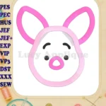 Winnie the Pooh Piglet 05 Applique Embroidery Design - Instant Download