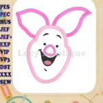 Winnie the Pooh Piglet 07 Applique Embroidery Design - Instant Download