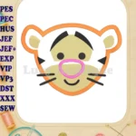 Winnie the Pooh Tigger 01 Applique Embroidery Design - Instant Download