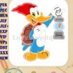 Woody Woodpecker Applique Design 03 - Instant Download