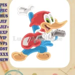 Woody Woodpecker Fill Embroidery Design 01 - Instant Download