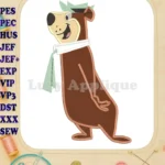 Yogi Bear Applique Design 01 - Instant Download