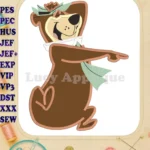 Yogi Bear Applique Design 03 - Instant Download
