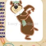 Yogi Bear Applique Design 04 - Instant Download