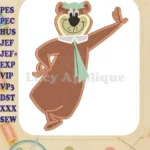 Yogi Bear Fill Embroidery Design 02 - Instant Download