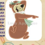 Yogi Bear Fill Embroidery Design 03 - Instant Download