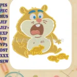 Adorable Shocked Hamster Animal Crackers Fill Embroidery Designs - Instant Download