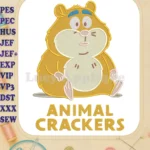 Adorable Plump Brown Hamster Animal Crackers Fill Embroidery Designs - Instant Download