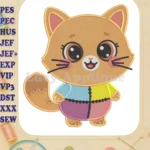 Pandy Paws Gabby's Dollhouse Movie Patchwork Fill Embroidery Designs - Instant Download