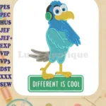 Pierre the Pigeon-Hawk Different is Cool Fill Embroidery Designs - Instant Download