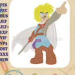 The Legendaries Heroic Blonde Character Fill Embroidery Designs - Instant Download