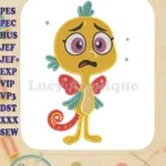 The Pout-Pout Fish Sad Face Fill Embroidery Designs - Instant Download