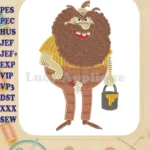 The Twits Mr Twit with Paint Bucket Fill Embroidery Designs - Instant Download