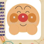 Cute Anpanman Chapon's Hero applique embroidery designs for children - Instant Download