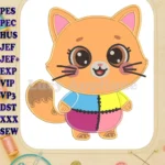 Gabby's Dollhouse The Movie Pandy Paws Applique embroidery designs - Instant Download