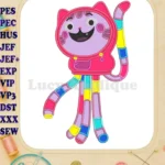 Pandy Paws Gabby's Dollhouse Applique embroidery designs for kids - Instant Download