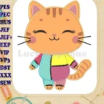 Cute Pandy Paws Gabby's Dollhouse Patchwork Applique Embroidery Designs - Instant Download