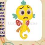 The Pout-Pout Fish Sad Applique Embroidery Designs - Instant Download
